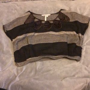 BCBGeneration Tweed Cropped Top